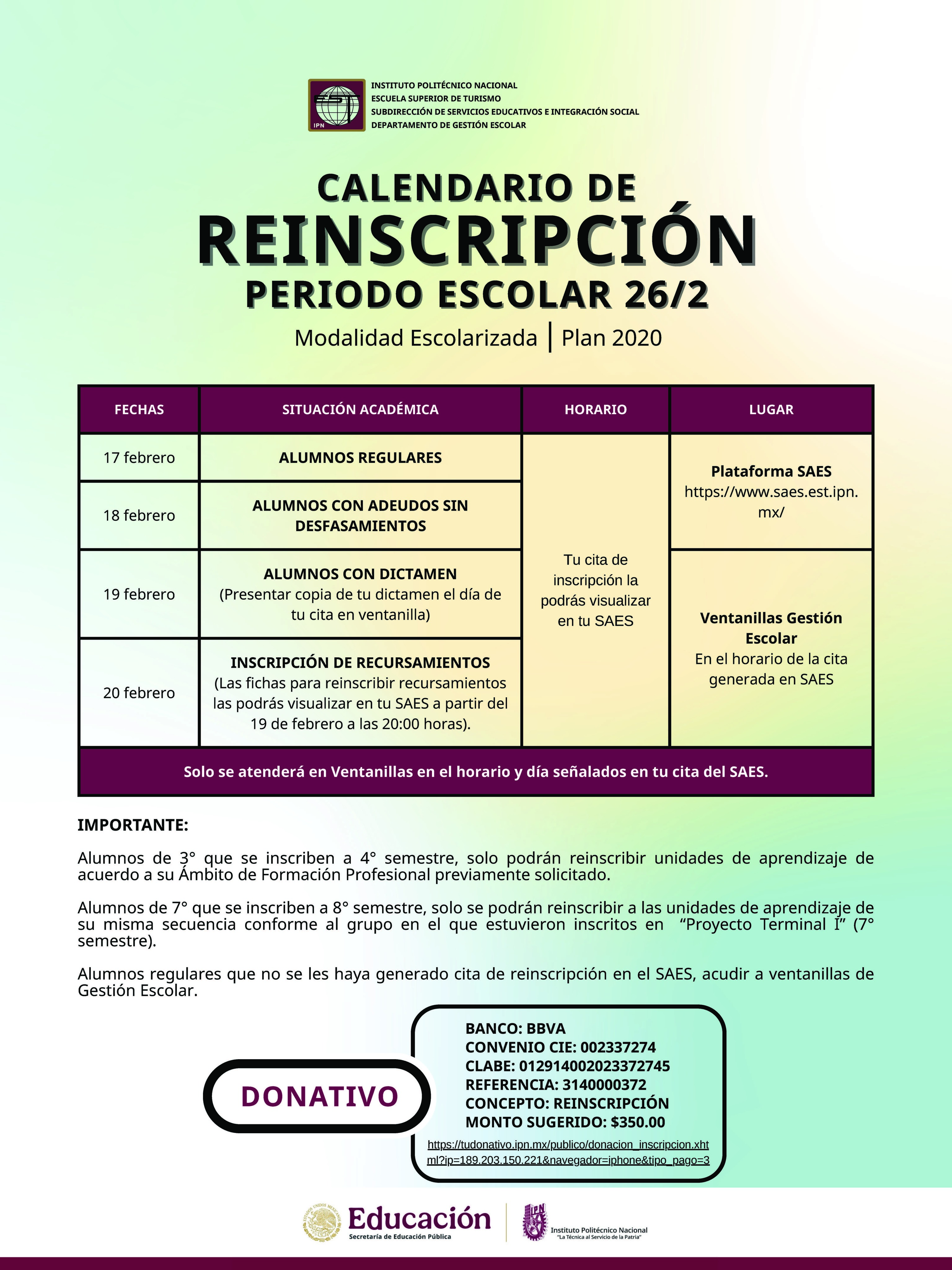 reinscripcion